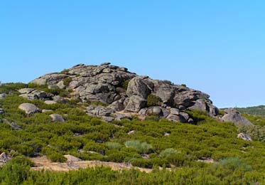 Las Sierras del Valle del Jerte están repletos de roquedales. 