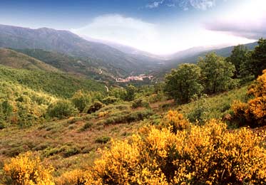 Vista del valle desde el puerto de Tornavacas