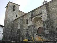 Iglesia, en la zona más alta de Cabezuela del Valle, Cáceres, Extremadura.