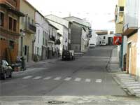 Calle principal. Turismo rural len Cáceres, Extremadura.