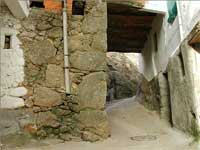 Rincón típico. Casas rurales en Cáceres, Extremadura.