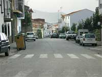 Calle principal. Turismo rural len Cáceres, Extremadura.