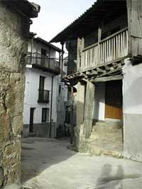 Rincón típico. Casas rurales en Cáceres, Extremadura.