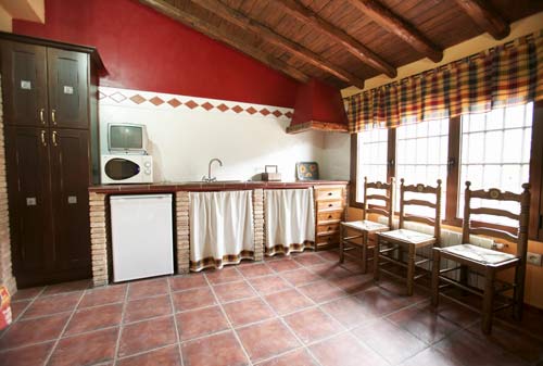 cocina del apartamento rural